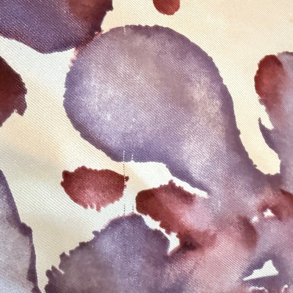 Floral Red and Purple Silk Scarf by Paloma Picasso - Picture 8 of 14